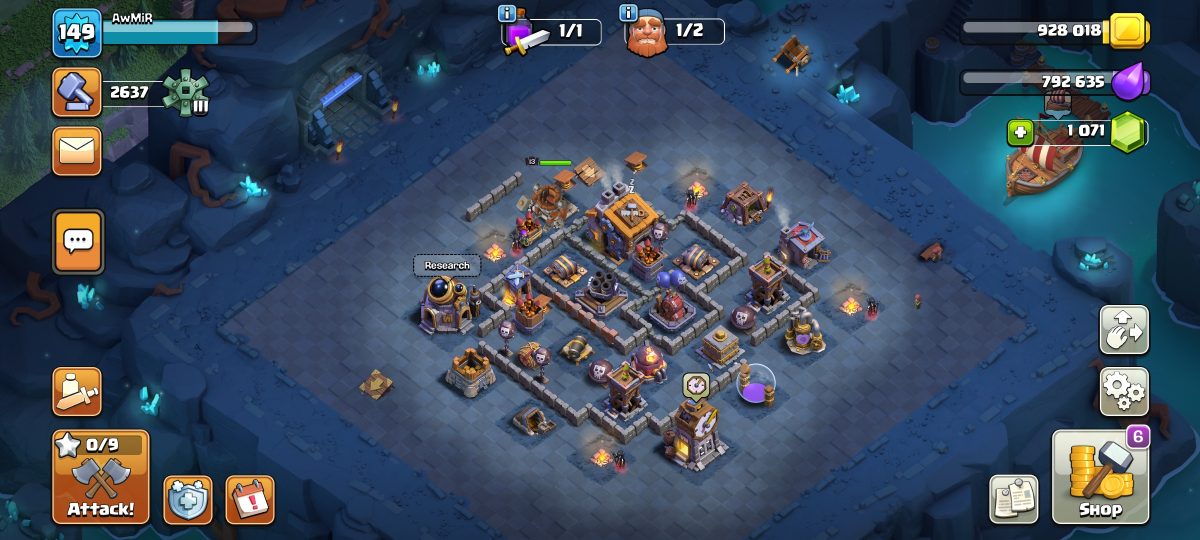 اکانت کلش اف کلنز تاون هال 13 کد 2001 4