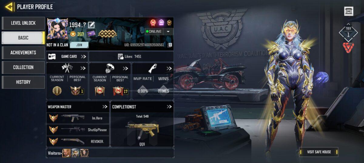 اکانت کالاف دیوتی کد 1108 2