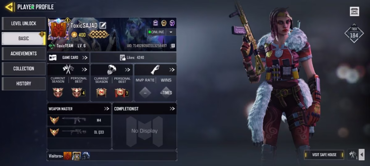 اکانت کالاف دیوتی کد 1168 2