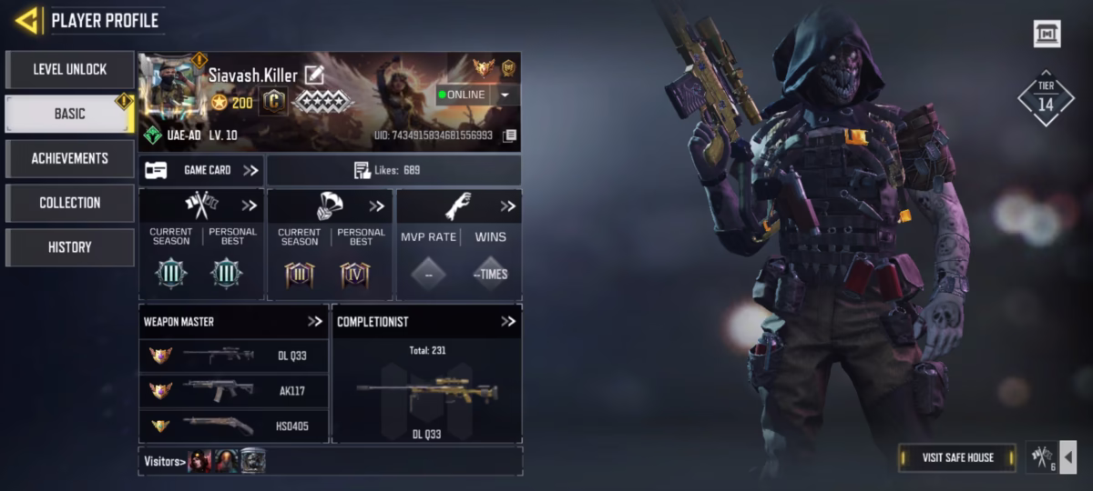 اکانت کالاف دیوتی کد 1128 4