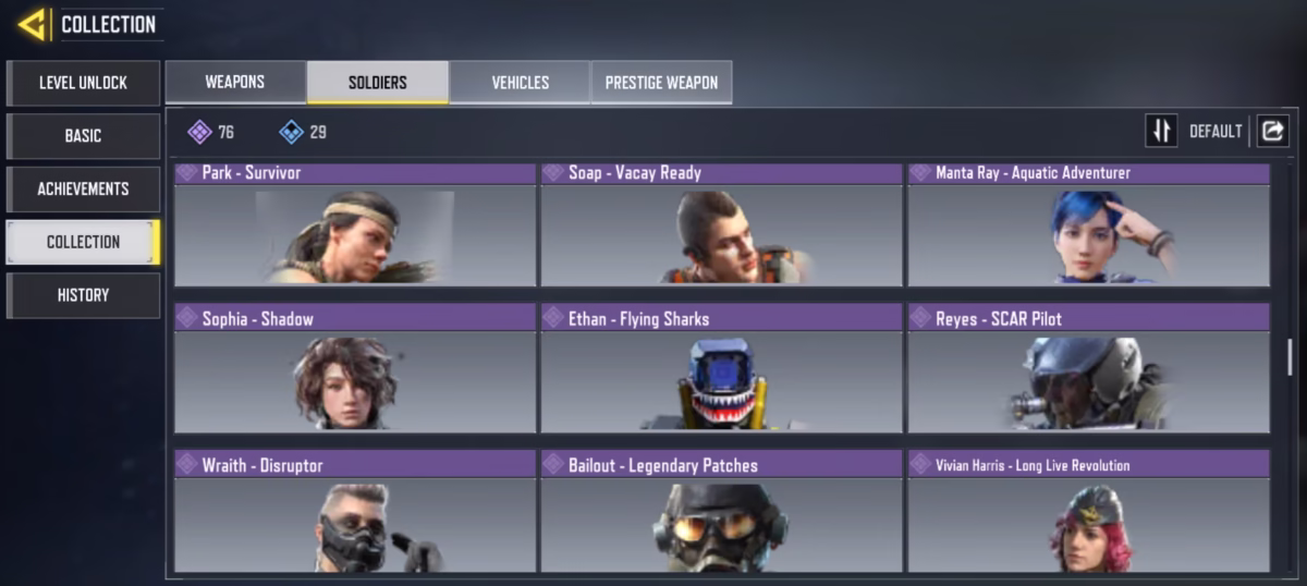 اکانت کالاف دیوتی کد 1124 3