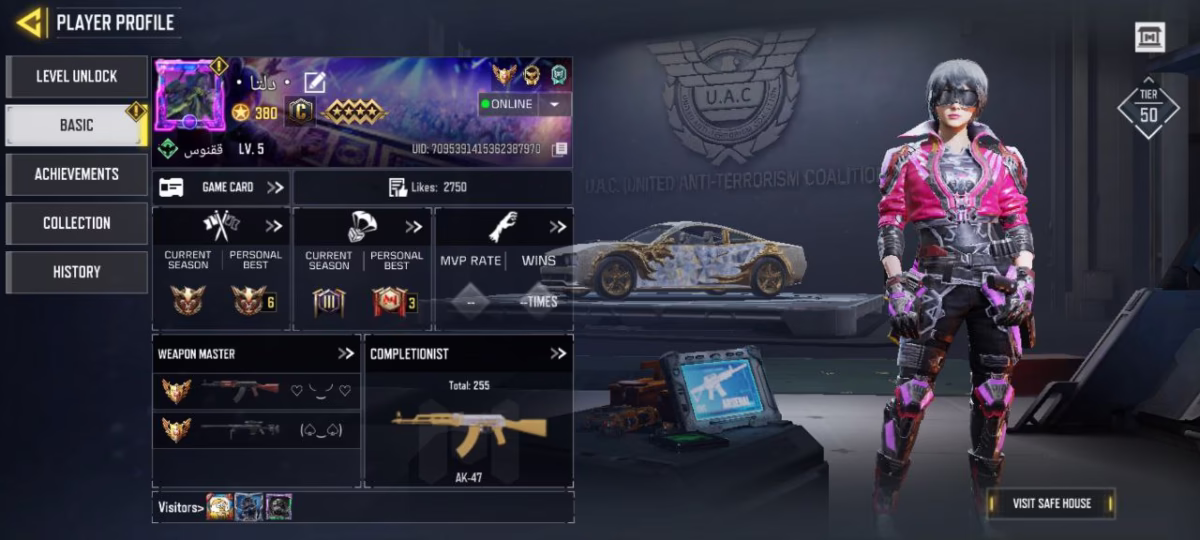 اکانت کالاف دیوتی کد 1151 2