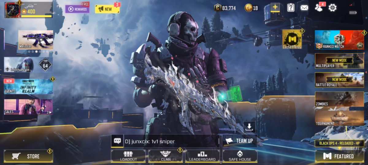 اکانت کالاف دیوتی کد 1122