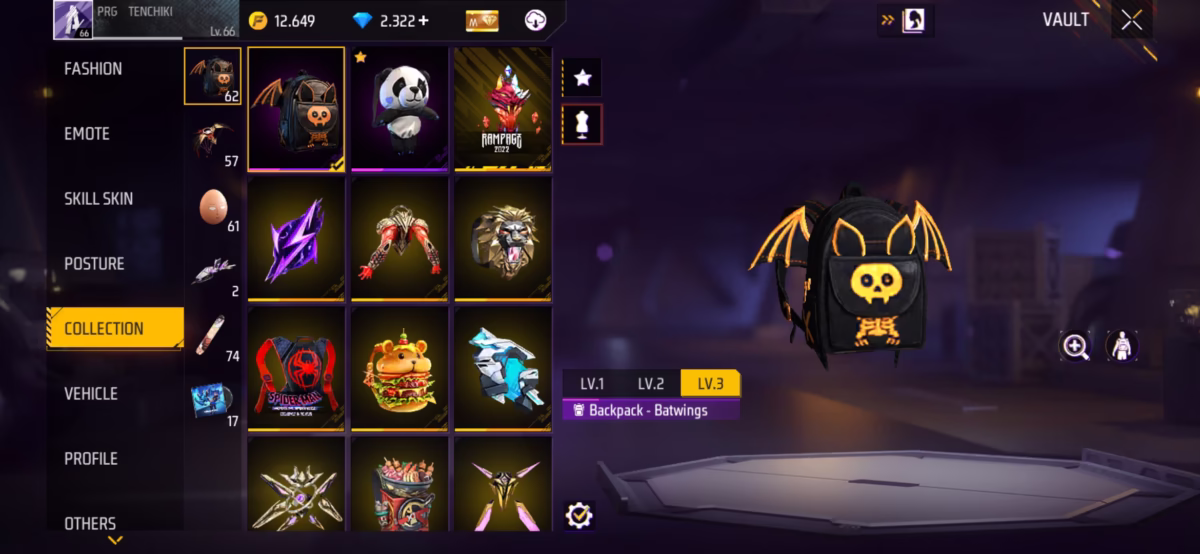 اکانت فری فایر کد 3018 4