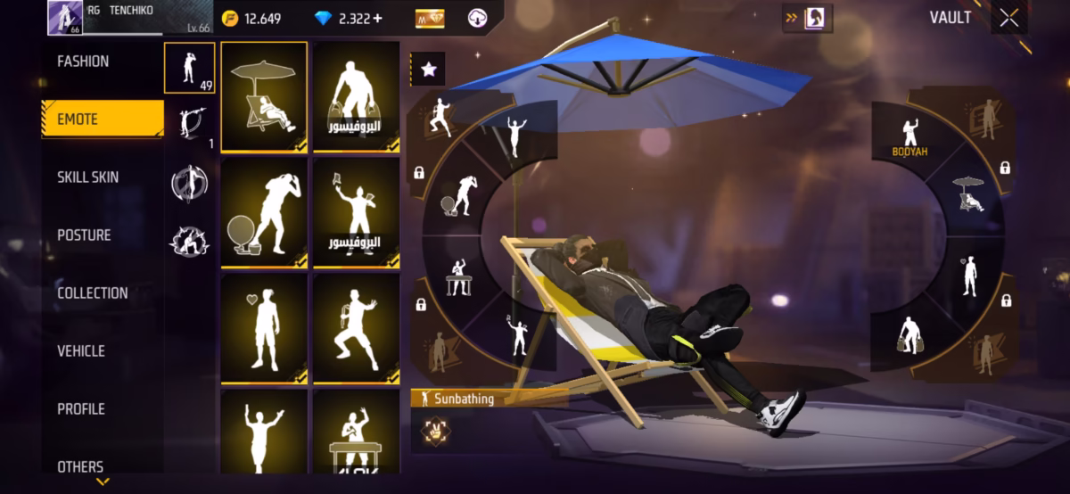 اکانت فری فایر کد 3018 5