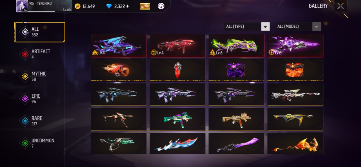 اکانت فری فایر کد 3018 6