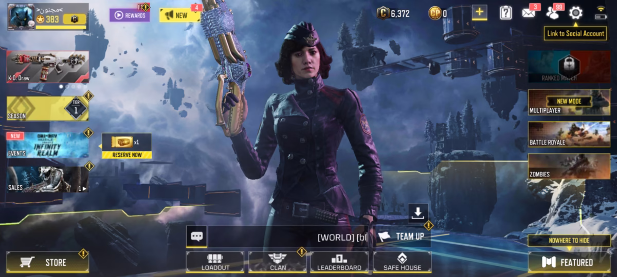 اکانت کالاف دیوتی کد 1180