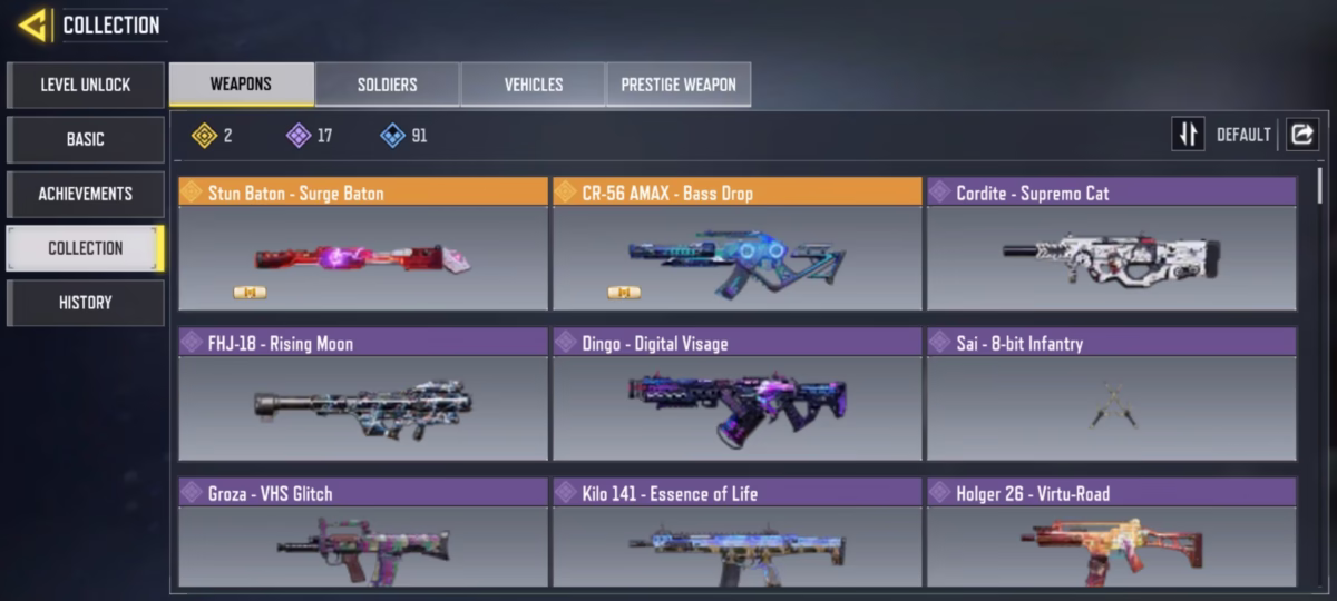 اکانت کالاف دیوتی کد 1186 3