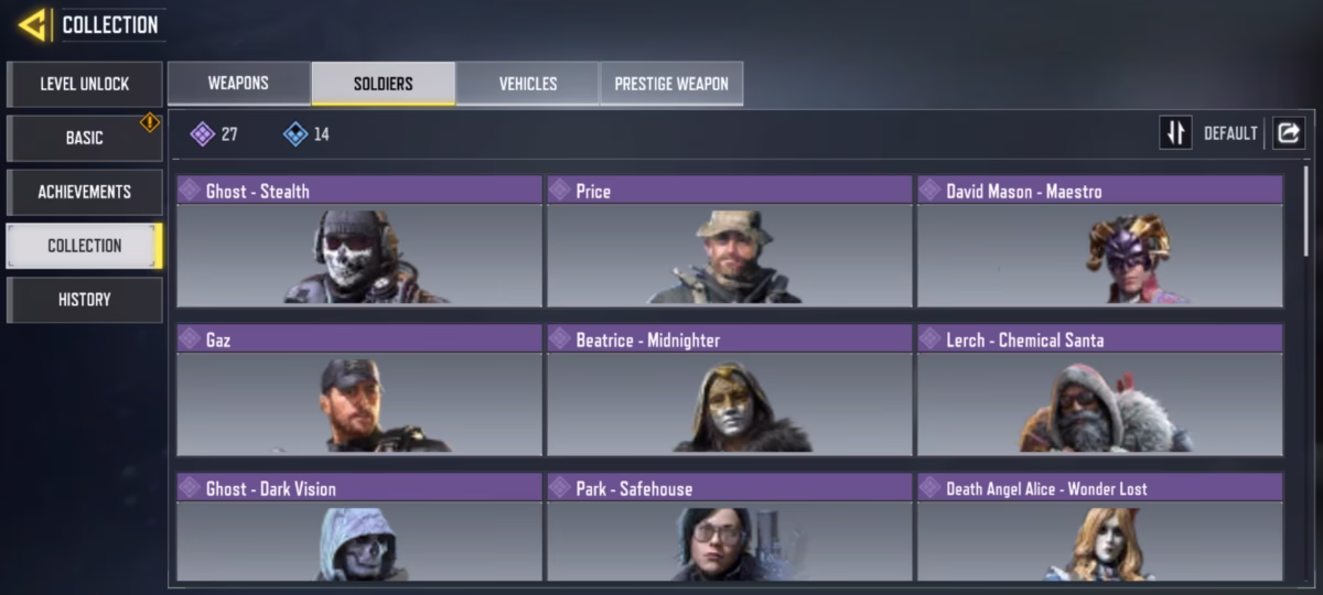 اکانت کالاف دیوتی موبایل کد 1201 3