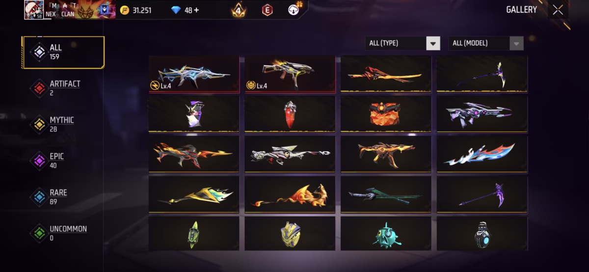 اکانت فری فایر کد 3029 2