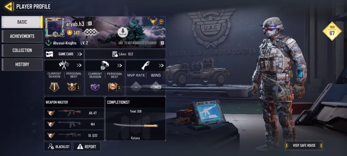 اکانت کالاف دیوتی موبایل کد 1228 2