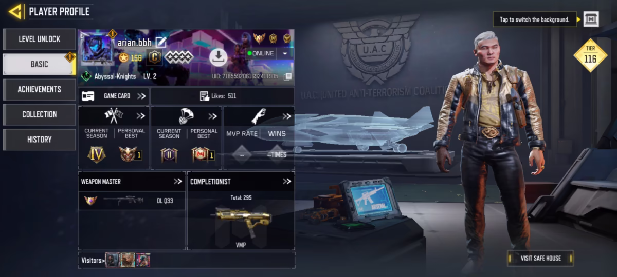 اکانت کالاف دیوتی موبایل کد 1226 2