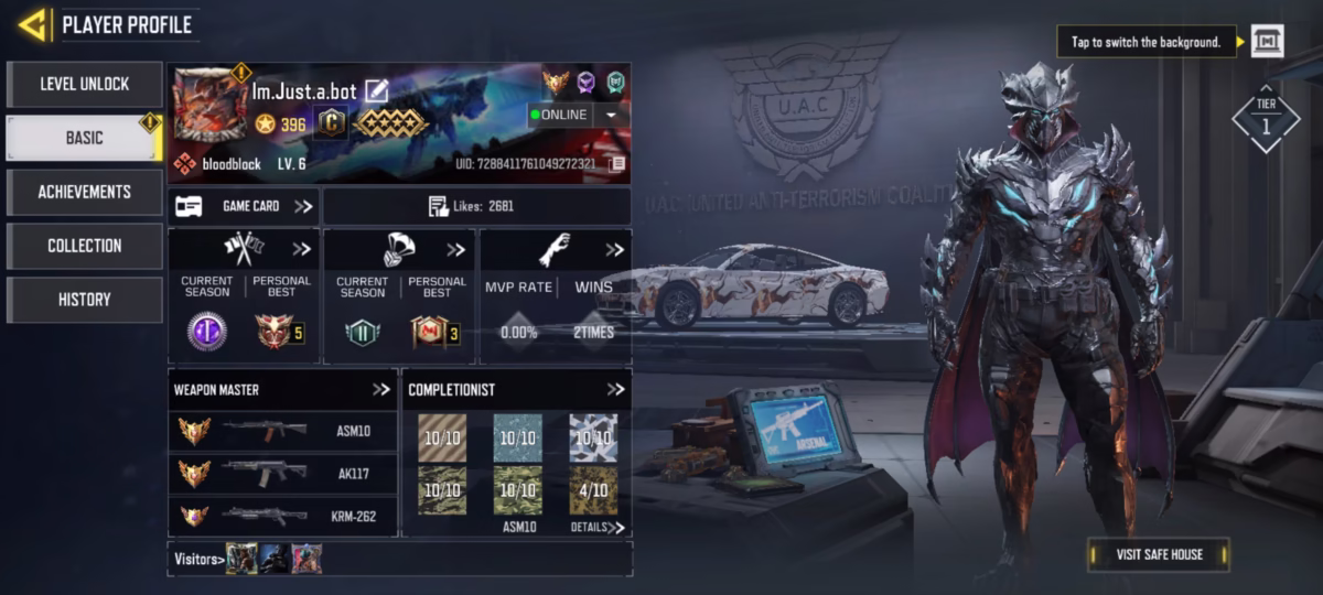 اکانت کالاف دیوتی موبایل کد 1204 2