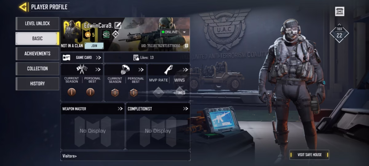 اکانت کالاف دیوتی موبایل کد 1212 2