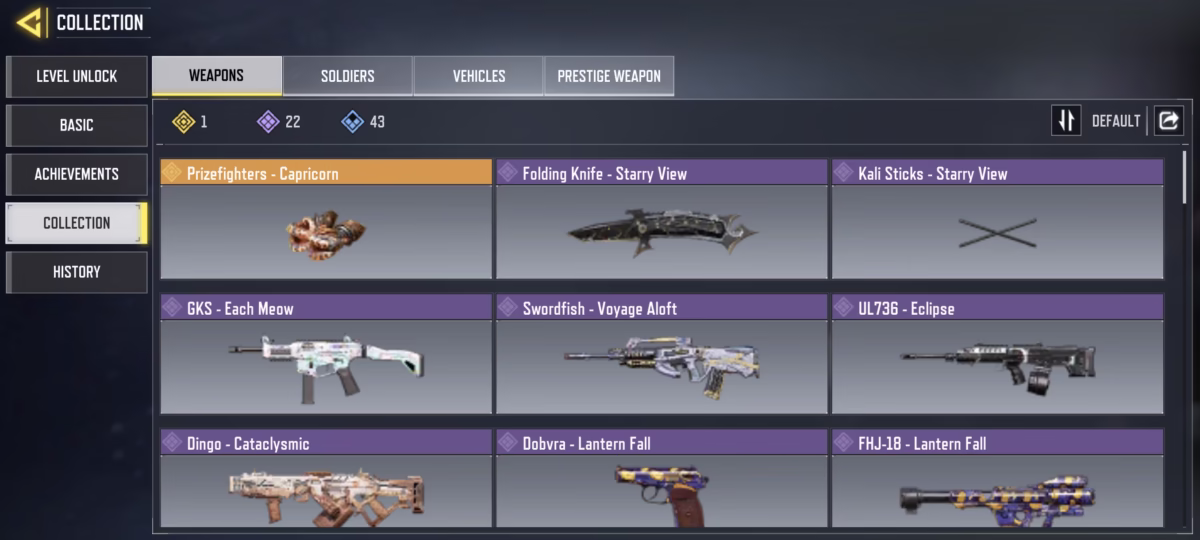 اکانت کالاف دیوتی موبایل کد 1250 2