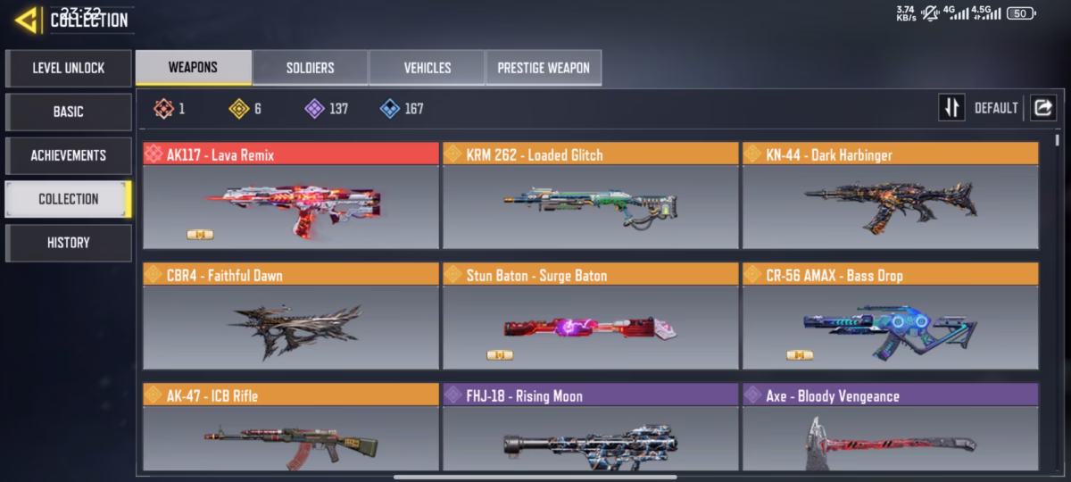 اکانت کالاف دیوتی موبایل کد 1252 2