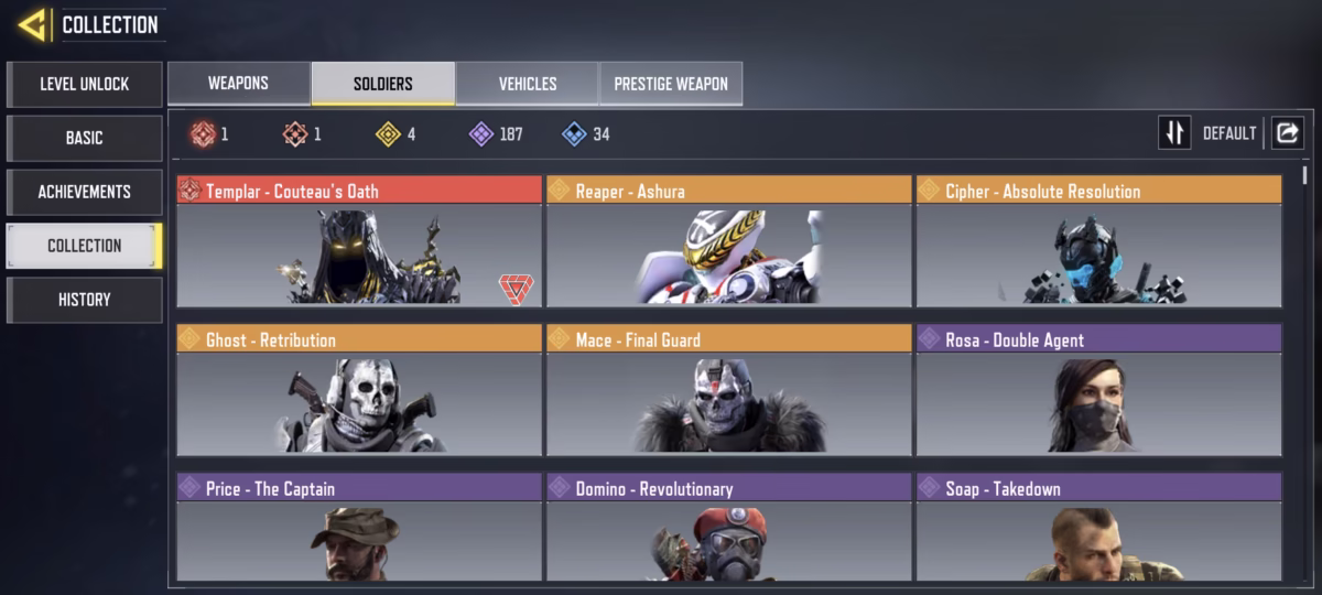 اکانت کالاف دیوتی موبایل کد 1248 3