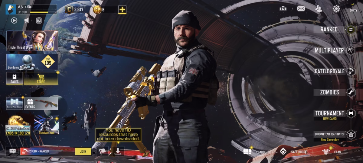 اکانت کالاف دیوتی موبایل کد 1275