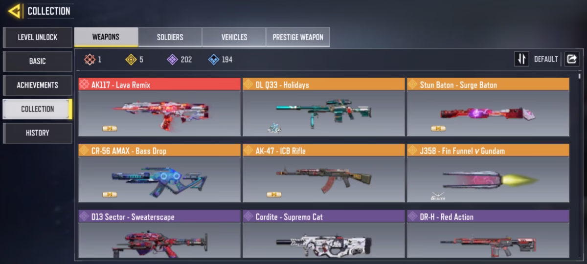 اکانت کالاف دیوتی موبایل کد 1275 2