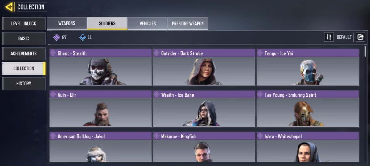 اکانت کالاف دیوتی موبایل کد 1275 3