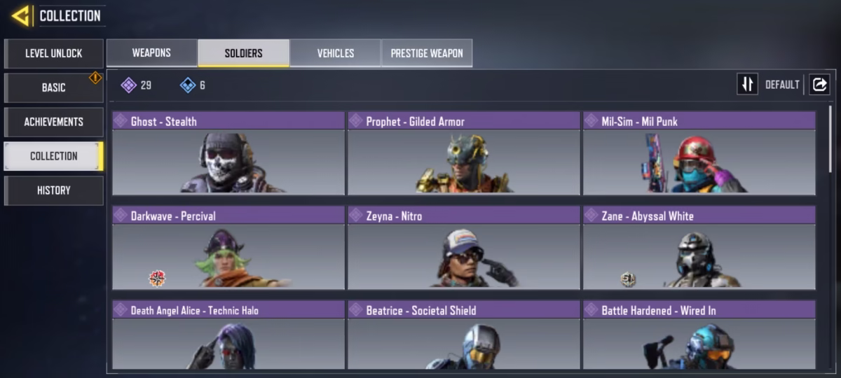 اکانت کالاف دیوتی موبایل کد 1296 4