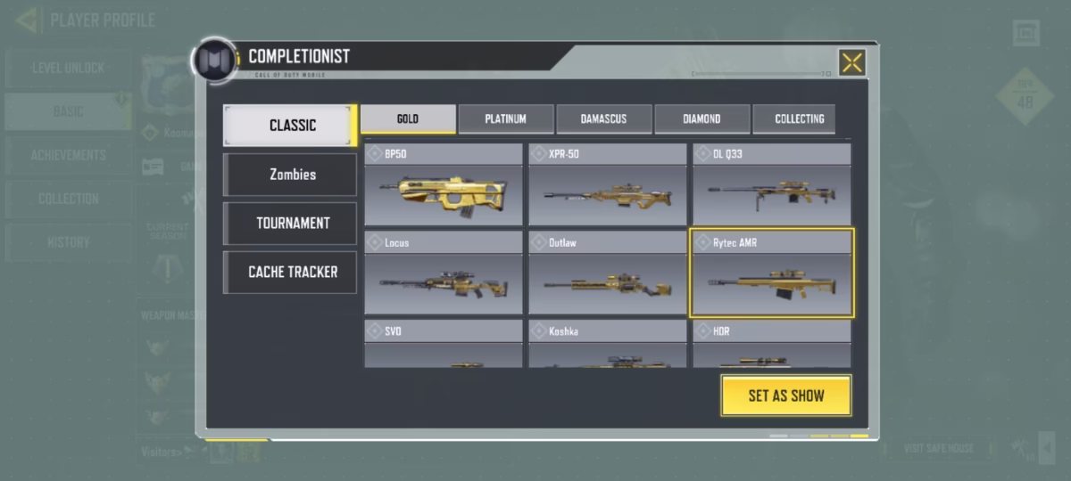 اکانت کالاف دیوتی موبایل کد 1261 4