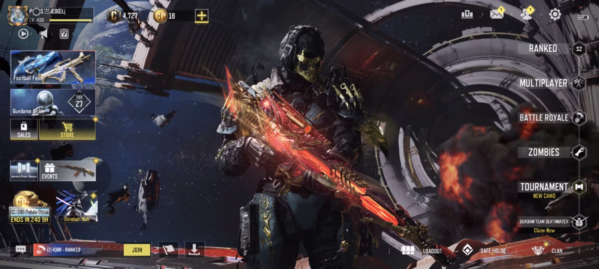 اکانت کالاف دیوتی موبایل کد 1272