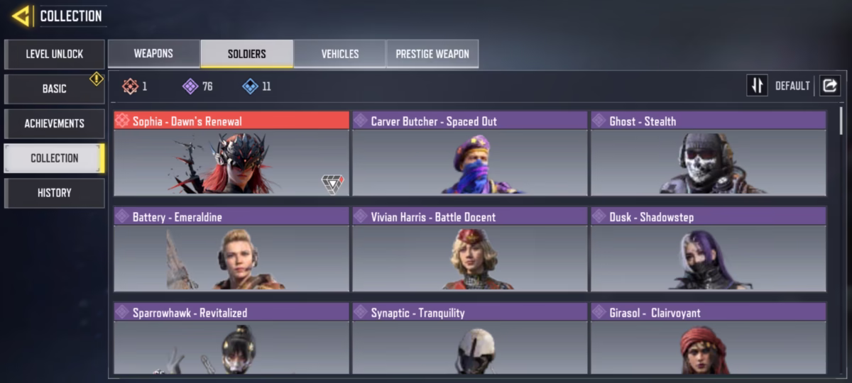 اکانت کالاف دیوتی موبایل کد 1255 3