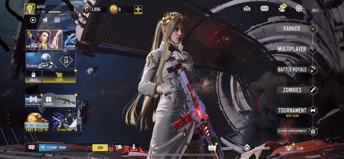 اکانت کالاف دیوتی موبایل کد 1292