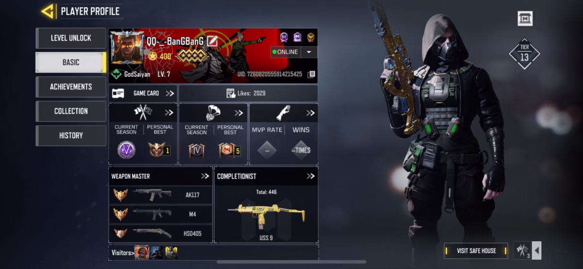 اکانت کالاف دیوتی موبایل کد 1239 2