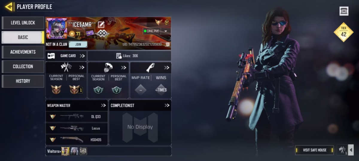 اکانت کالاف دیوتی موبایل کد 1249 اکانت کالاف دیوتی موبایل کد 1249