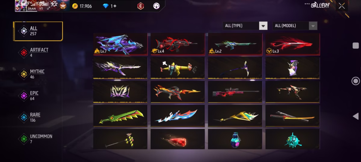 اکانت فری فایر کد 3039 2