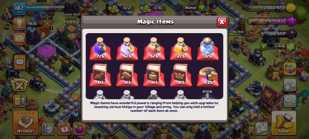 اکانت کلش اف کلنز تاون هال 14 کد 2017 5