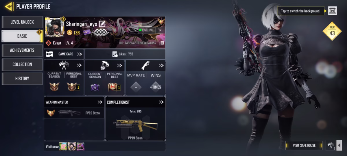 اکانت کالاف دیوتی موبایل کد 1279