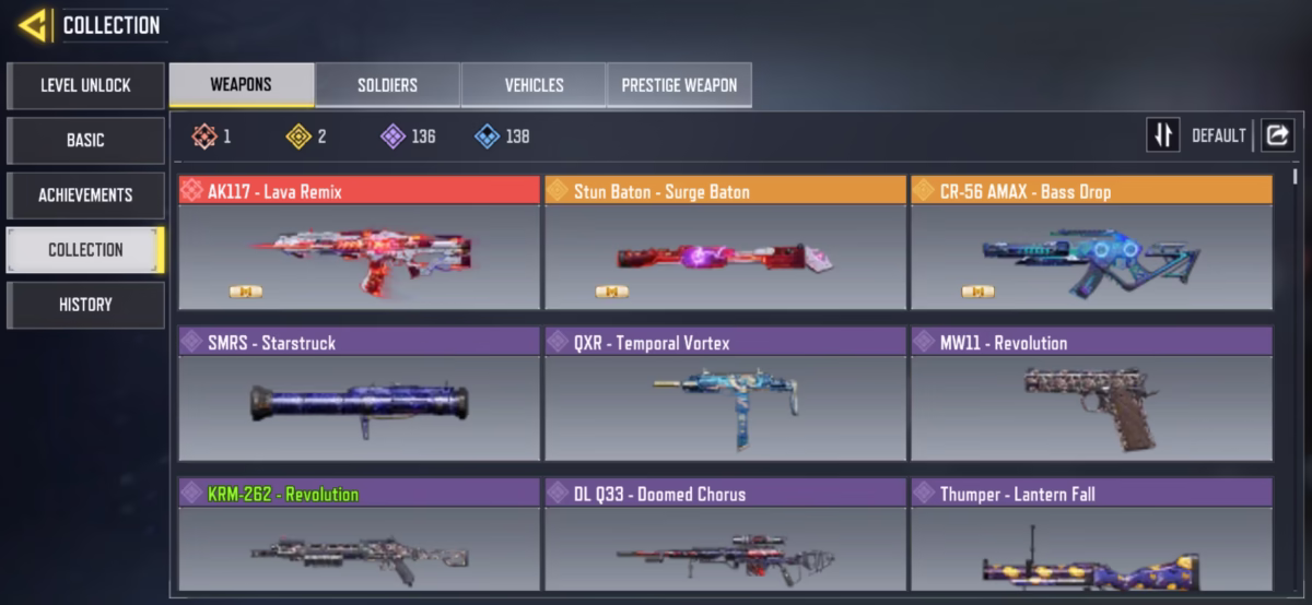 اکانت کالاف دیوتی موبایل کد 1241 3