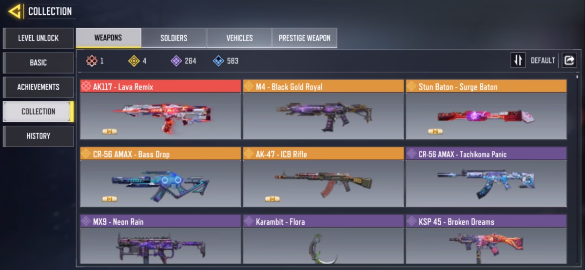 اکانت کالاف دیوتی موبایل کد 1240 3