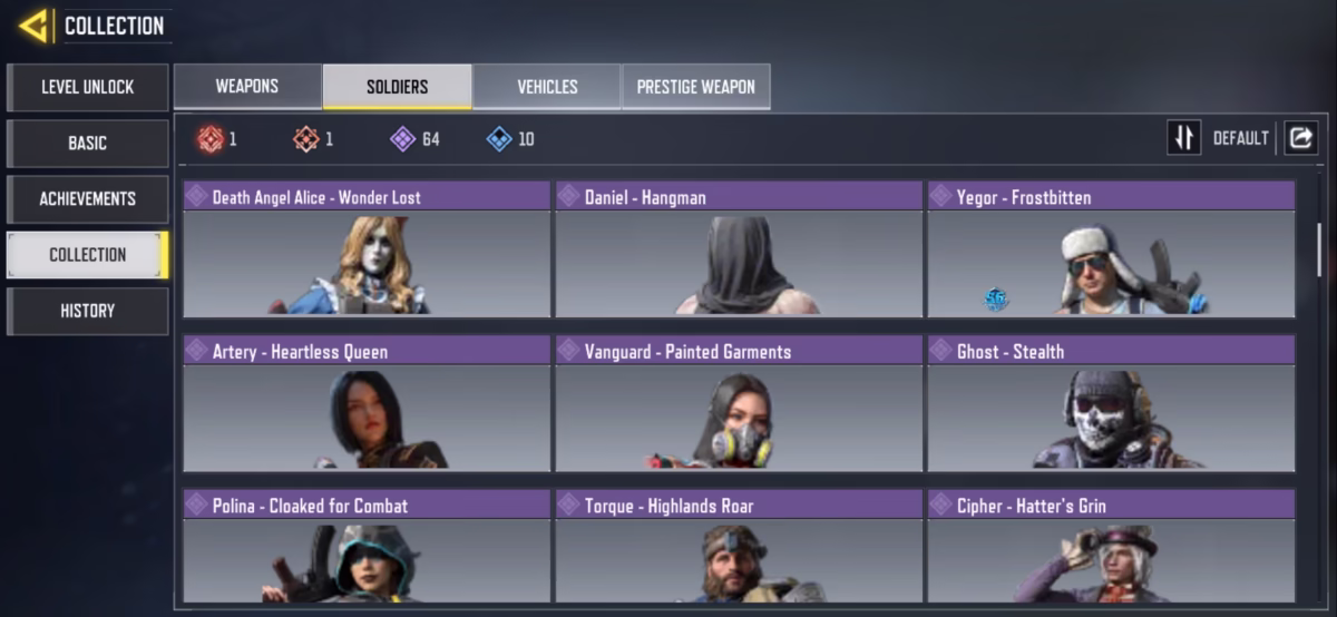 اکانت کالاف دیوتی موبایل کد 1285 5