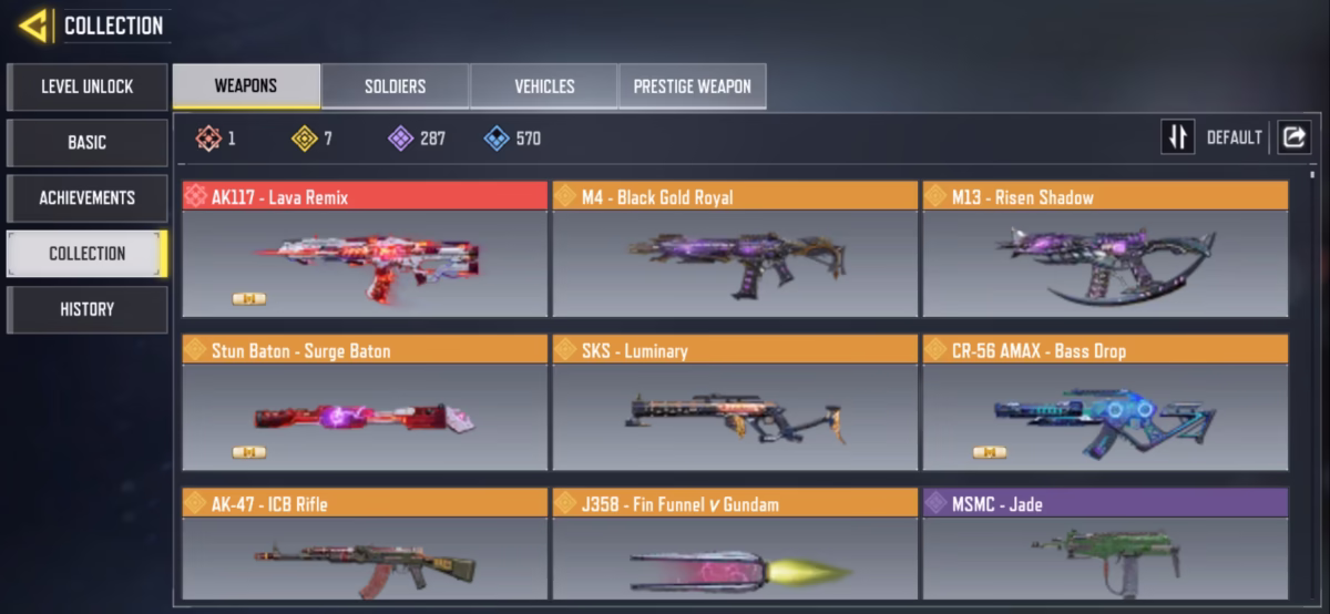 اکانت کالاف دیوتی موبایل کد 1286 3