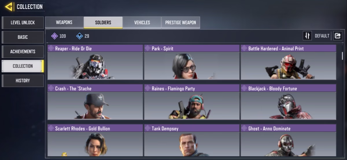 اکانت کالاف دیوتی موبایل کد 1286 5