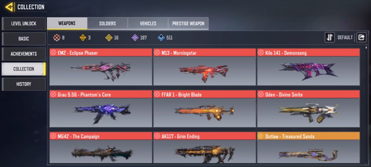 اکانت کالاف دیوتی موبایل کد 1237 3