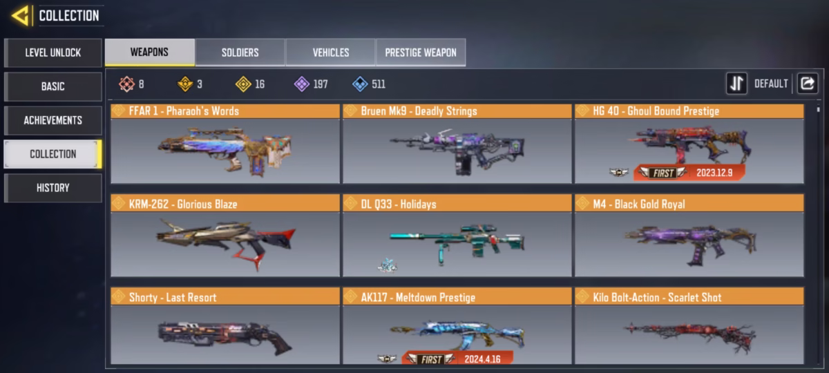 اکانت کالاف دیوتی موبایل کد 1237 4