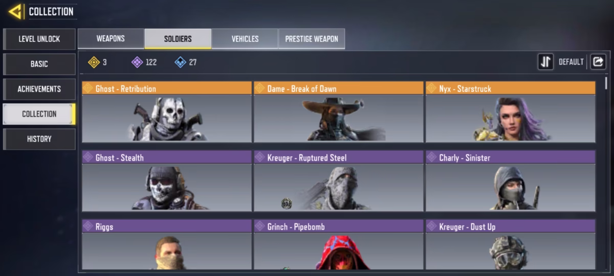 اکانت کالاف دیوتی موبایل کد 1237 5