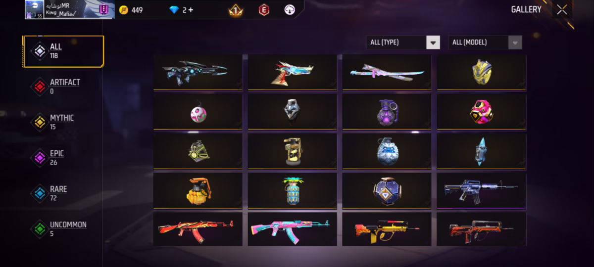 اکانت فری فایر کد 3038 2