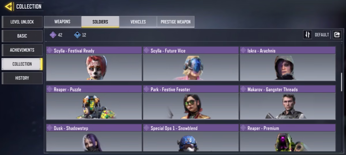 اکانت کالاف دیوتی موبایل کد 1247 4