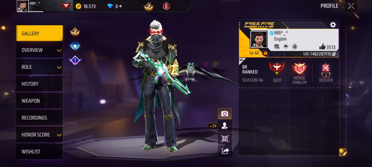 اکانت فری فایر کد 3042