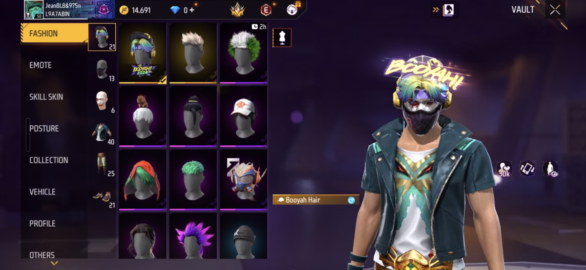 اکانت فری فایر کد 3032 3