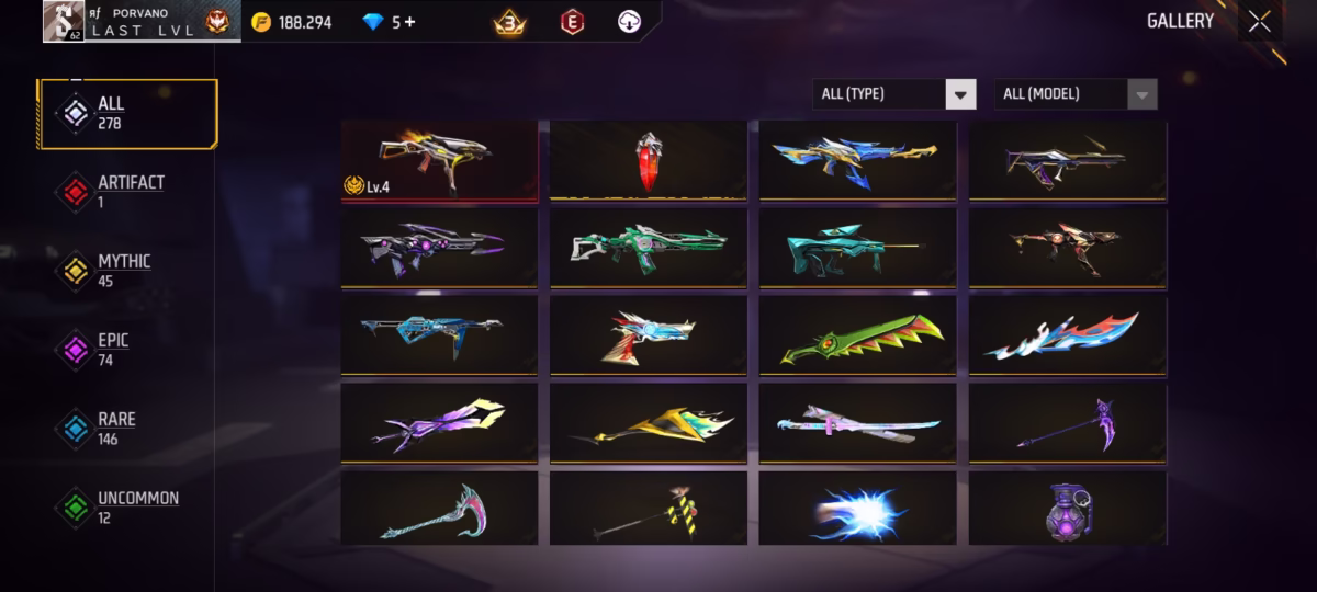 اکانت فری فایر کد 3040 2