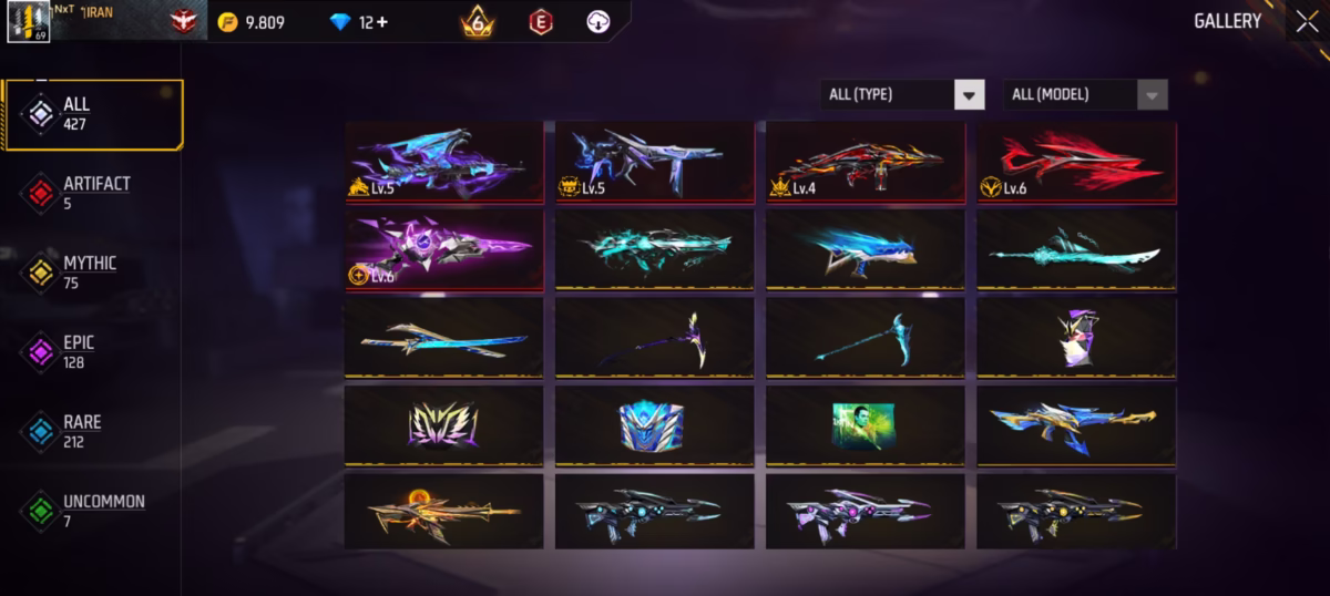 اکانت فری فایر کد 3036 2