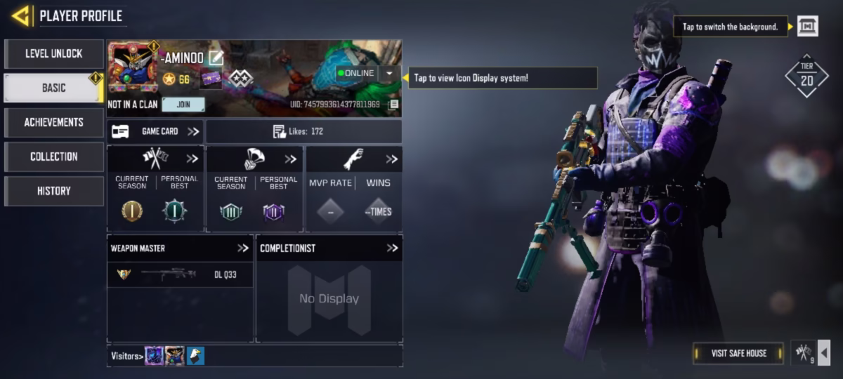 اکانت کالاف دیوتی موبایل کد 1260 2