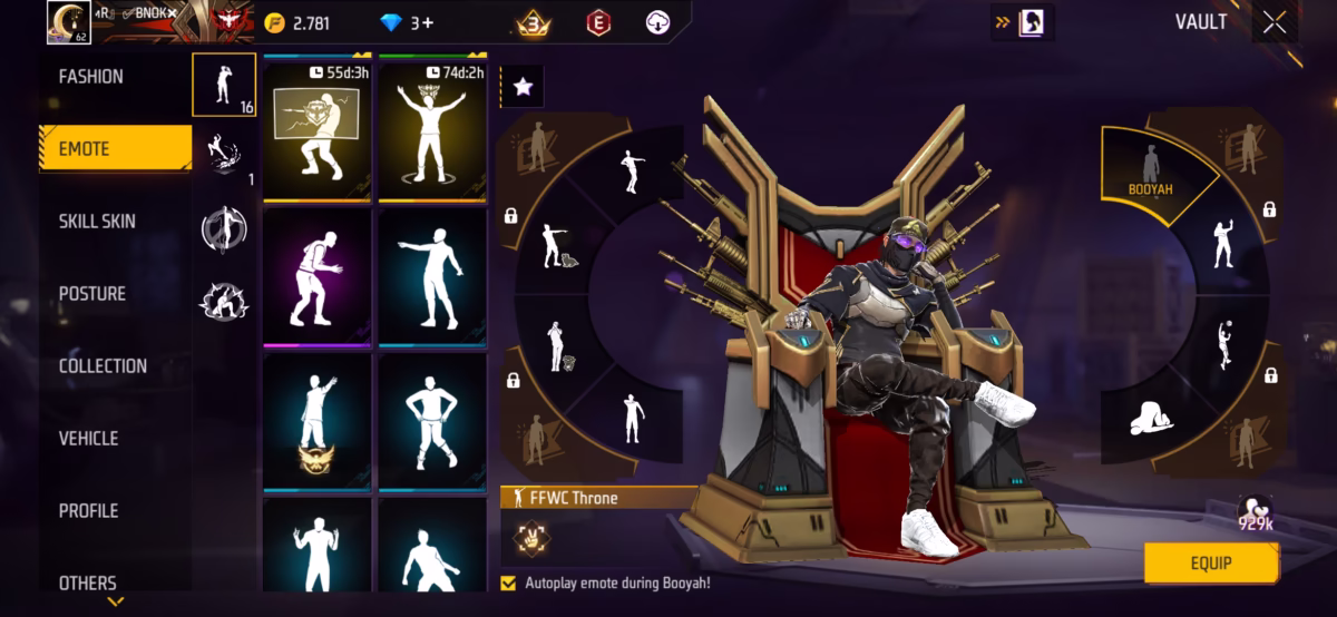 اکانت فری فایر کد 3044 3